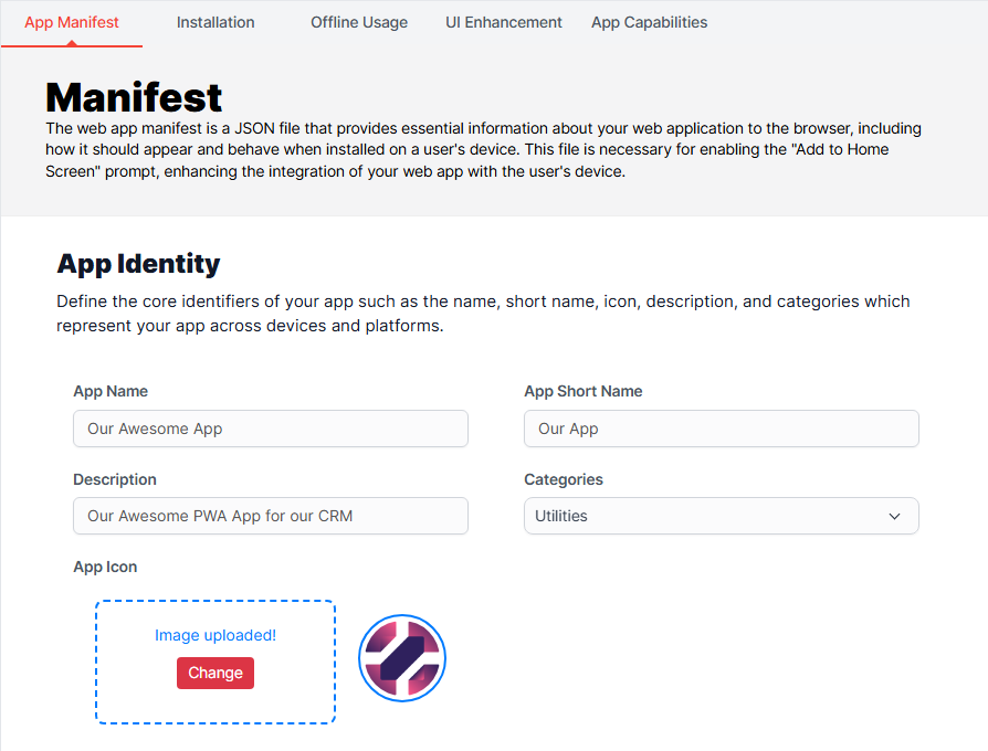 App Manifest